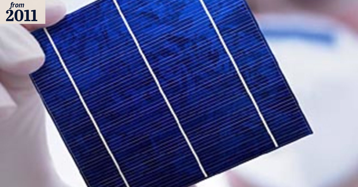 Improved solar cells may have their day in the sun
