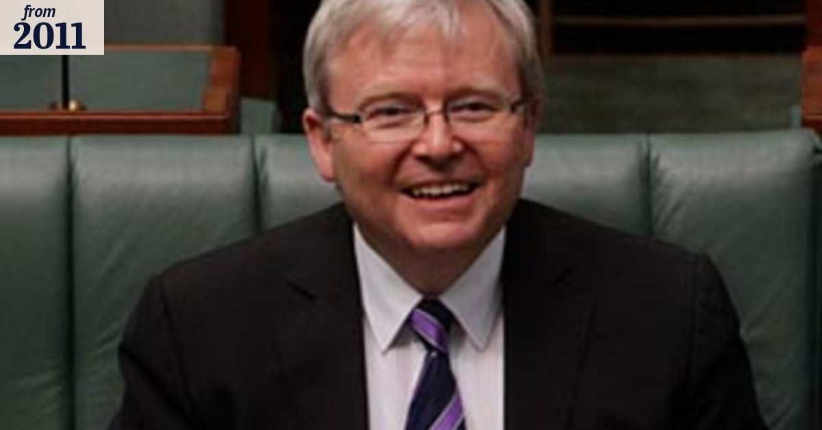 Plotting a return to The Lodge all foreign to Rudd