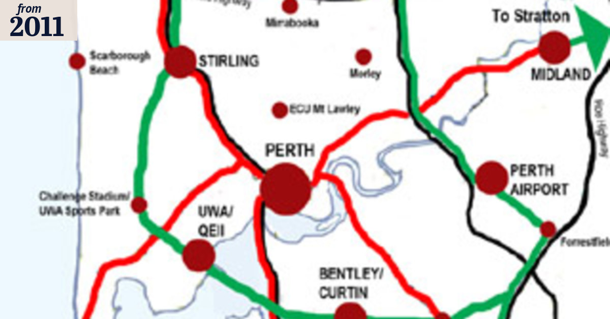 Opposition unveils circular rail line plan to bypass Perth CBD