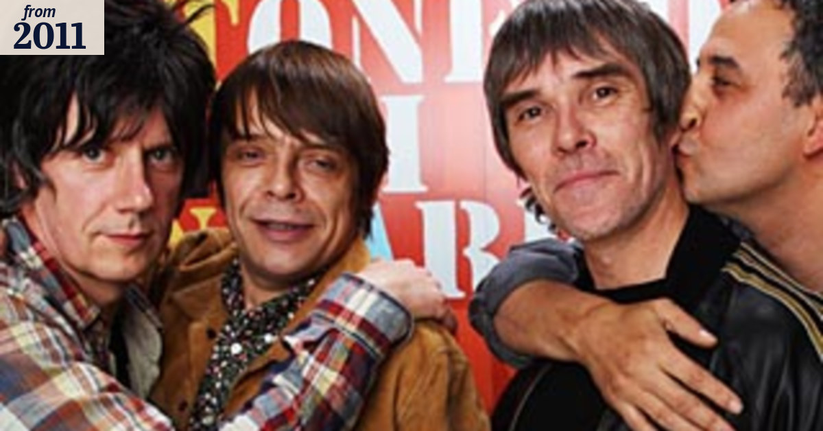 Stone Roses stars reunite on stage