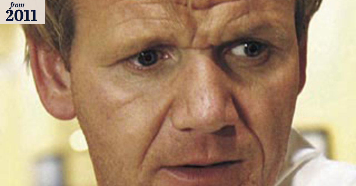 Ramsay almost set on fire