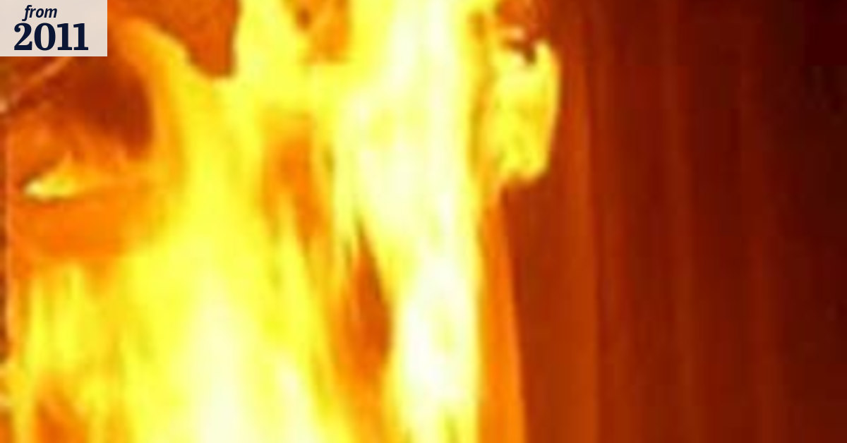 Cancer campaigner who lost wife saves sons from fireball