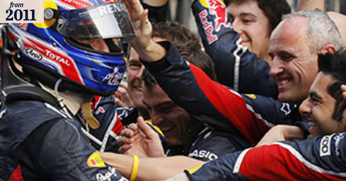 Webber flies through field in a contest to remember