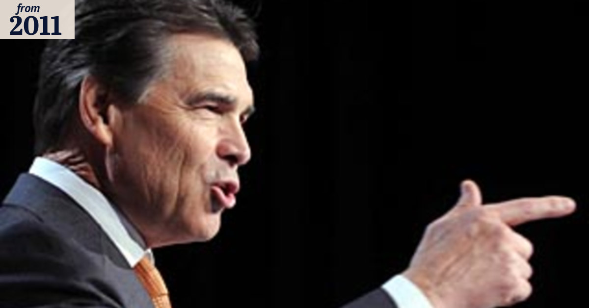 Gaffe just makes Perry human