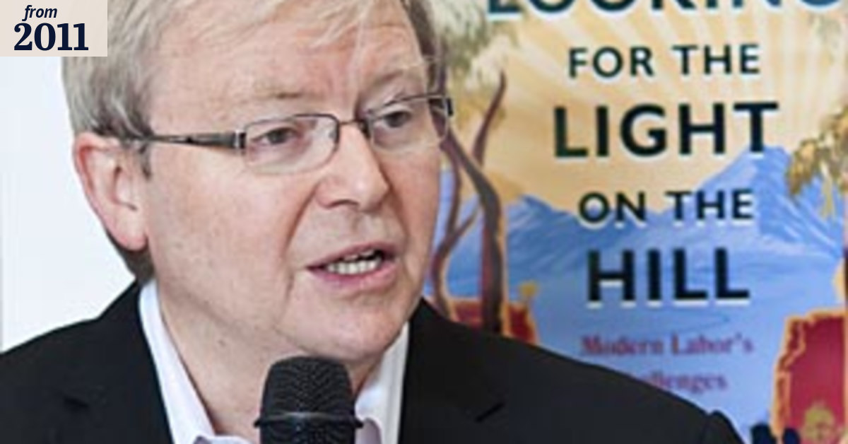 We'll fade away, Rudd warns
