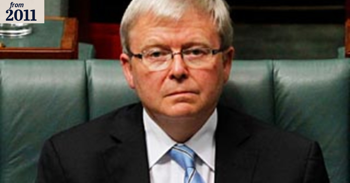 A year on, Rudd would do things differently