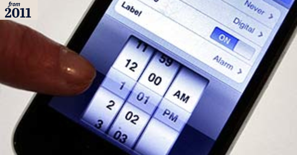 It's that time of year - when phone clocks go haywire