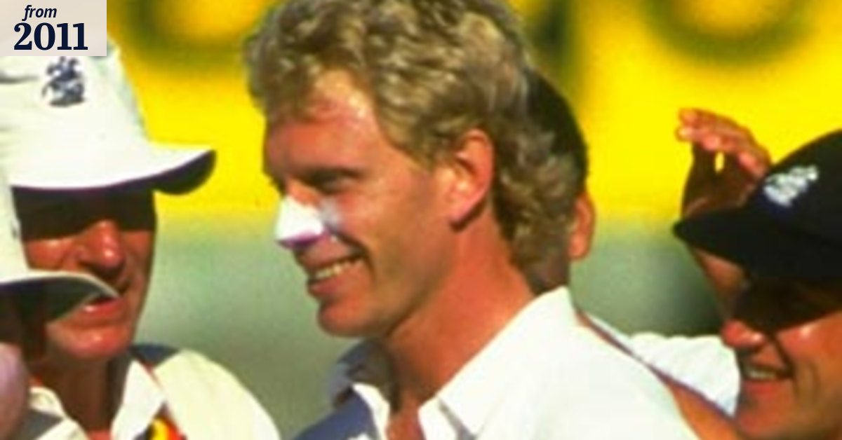 Bowler famed for batting feat