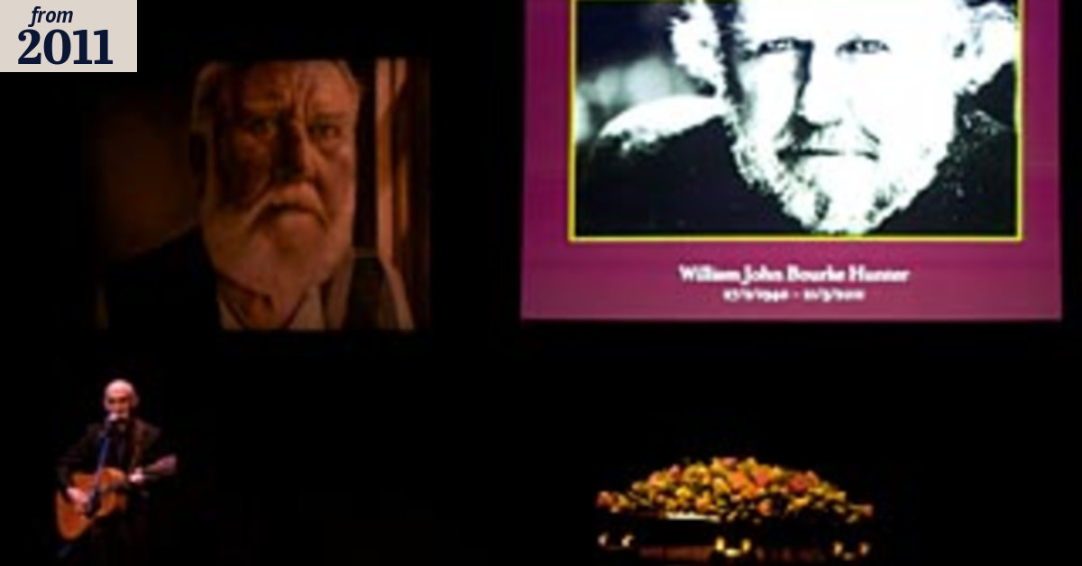 Friends and family farewell Bill Hunter