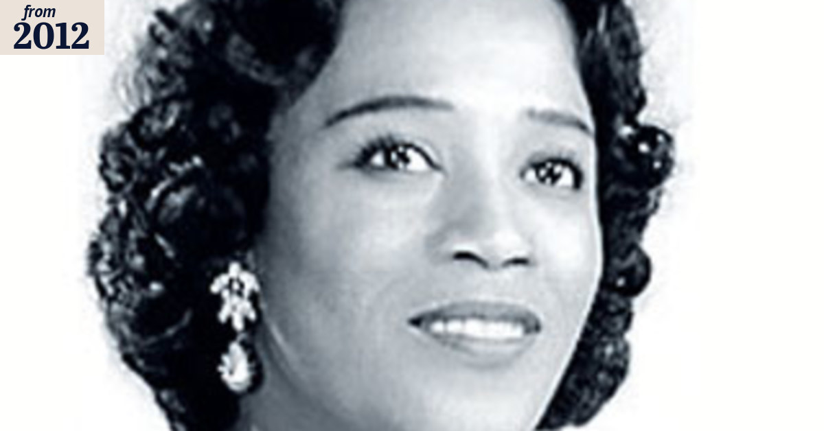 First black diva in American opera still had to sit at back of the bus
