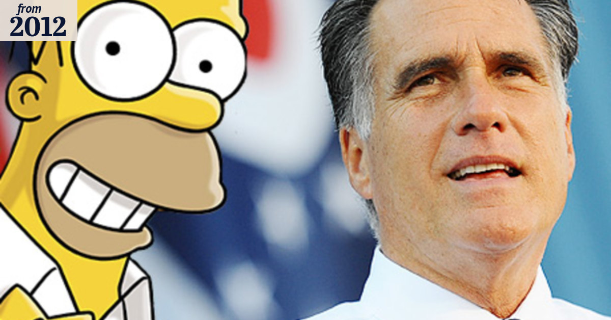 Homer backs Romney: Why Simpsons' vote counts