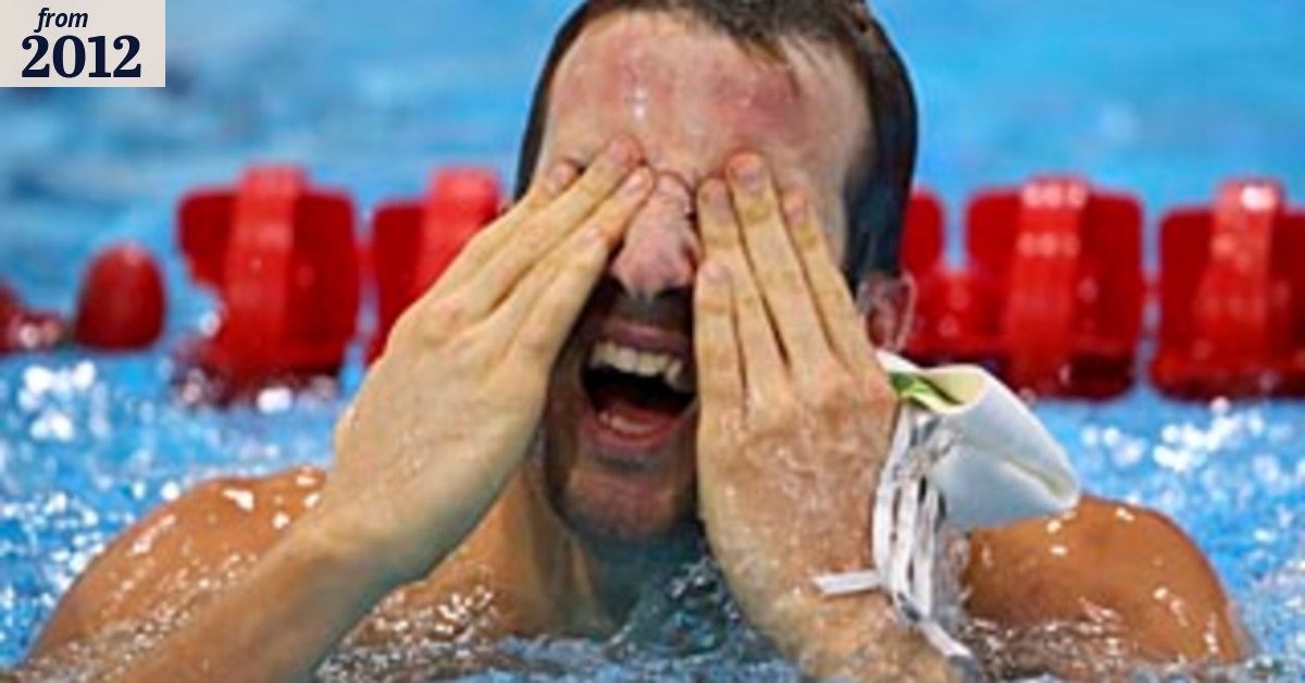 Neil takes fall for flop in the pool at London