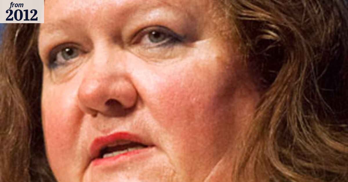 Rinehart ordered to pay children's legal bills