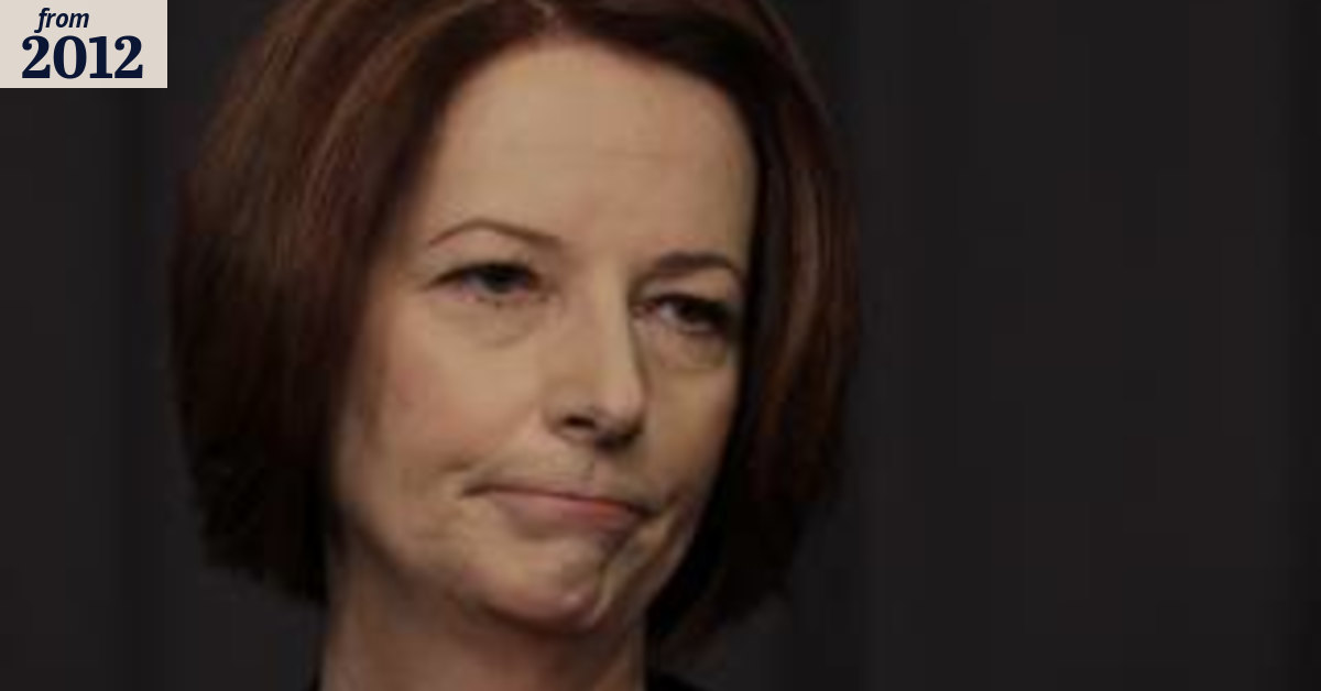 Gillard rolled on Palestine