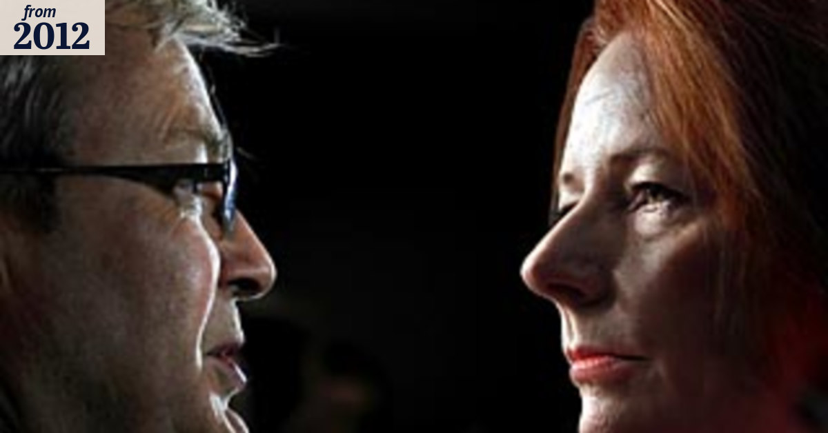 Gillard stuck in rut as Rudd battle looms large again