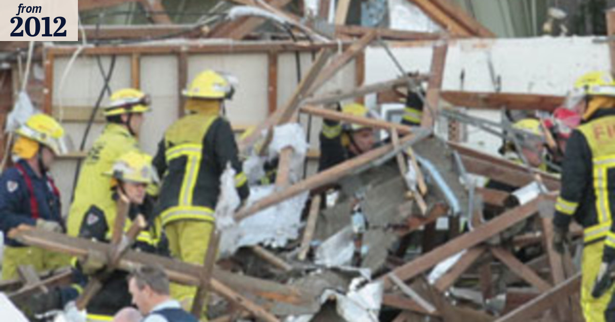 'I actually saw the roof fly up into the air': two hurt in gas explosion