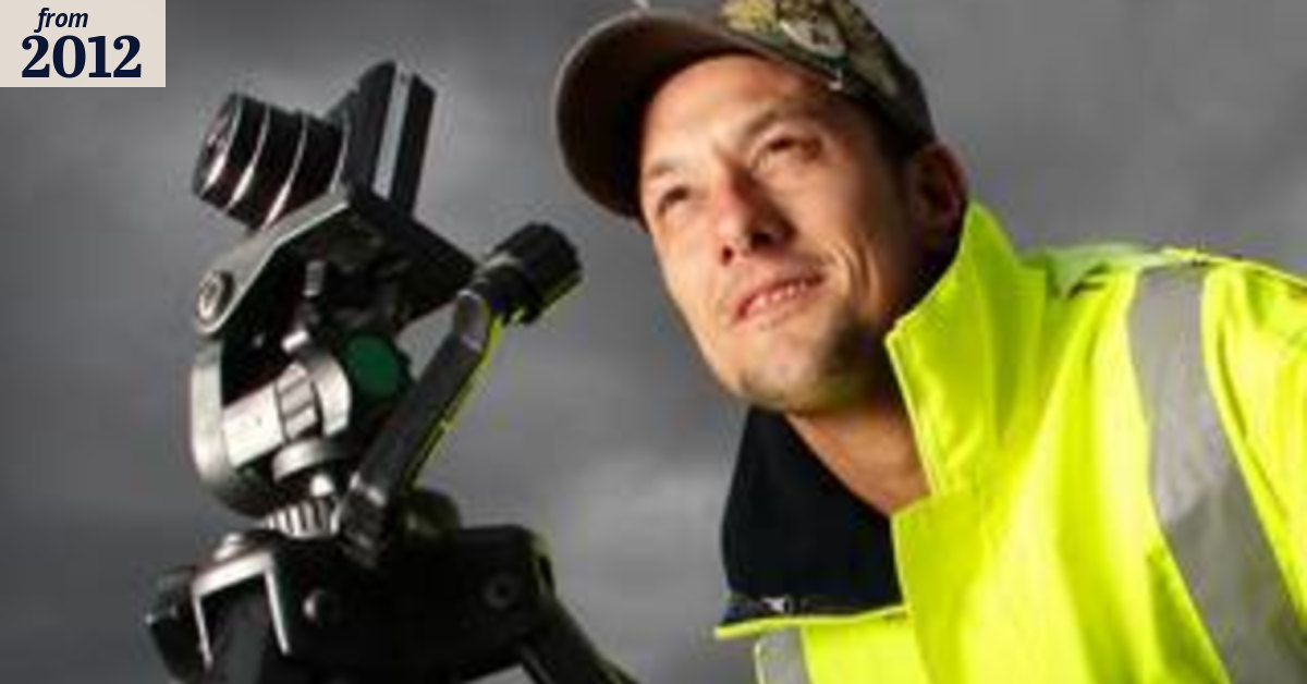Storm chaser strikes it lucky