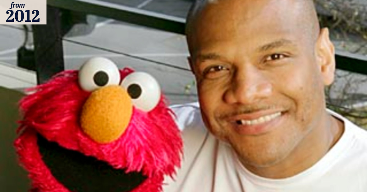 Elmo left behind on Sesame Street