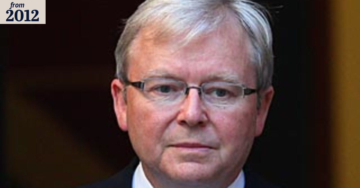 Rudd cancels appearance to save spotlight for Gillard