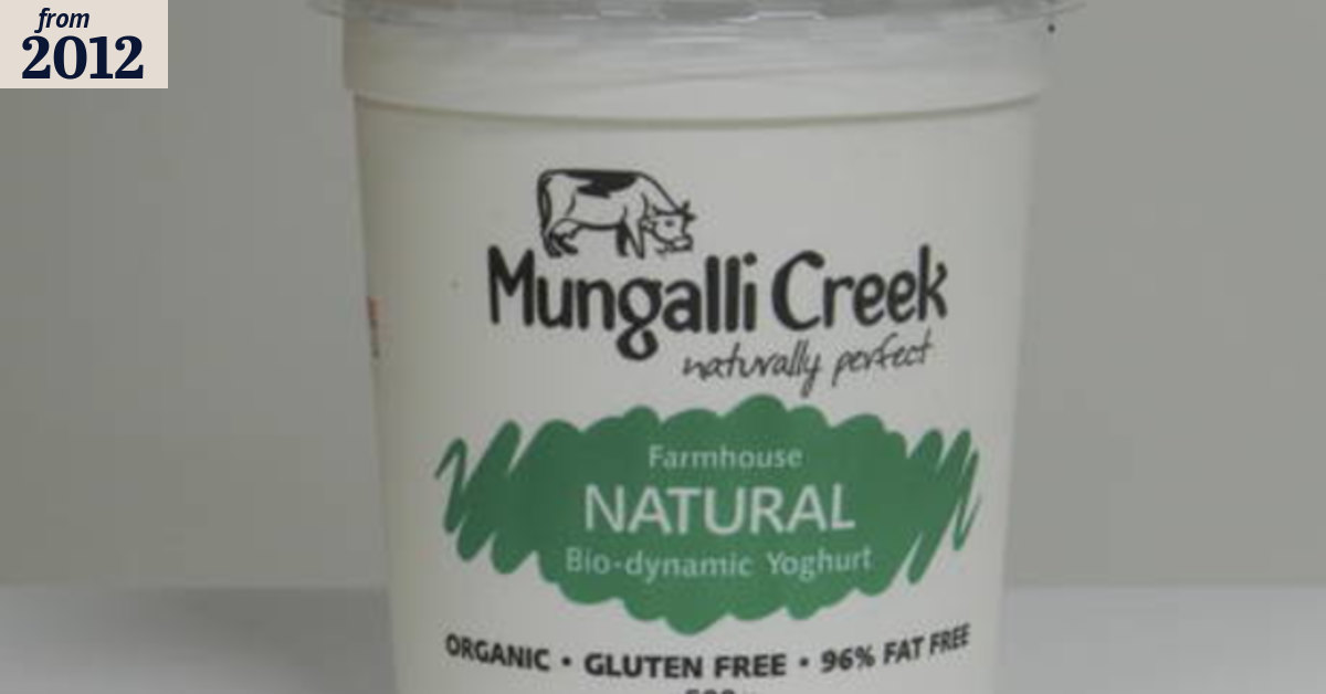 Taste test: natural yoghurt