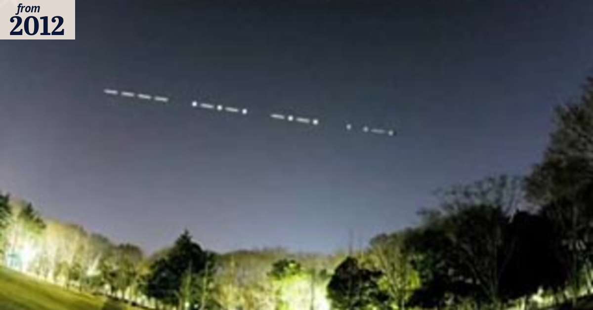 Mini-satellite to flash code from space