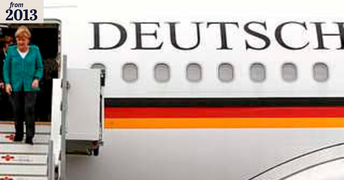 Bodybuilder breaks into German chancellor Angela Merkel's plane