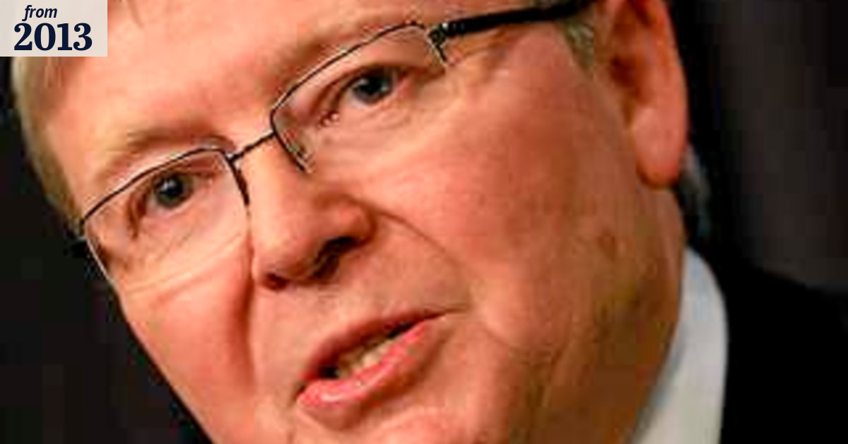 Rudd stands by 'conflict' claim over boats
