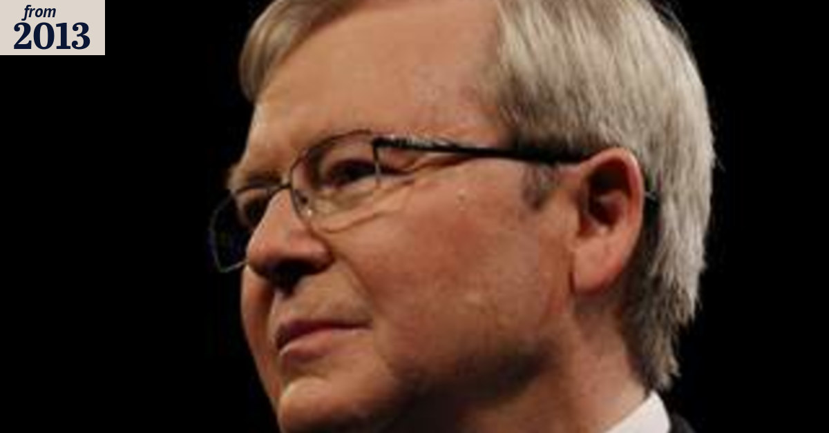 'Listen to your instincts': Kevin Rudd's plea to the undecided