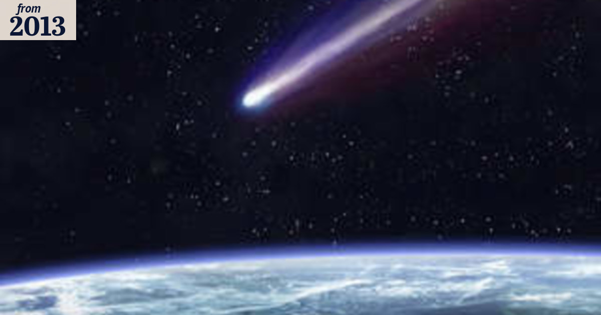 Comet, meteor strikes can kick-start life