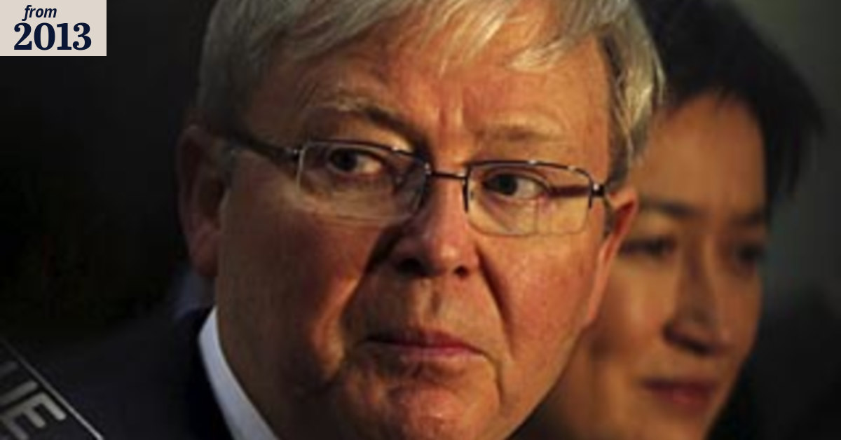 Rudd plan in tatters as camps labelled 'gulags'