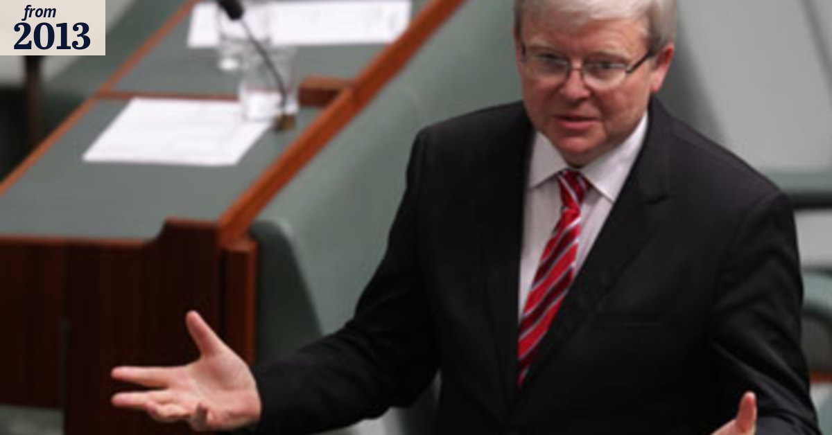 Kevin Rudd's political career