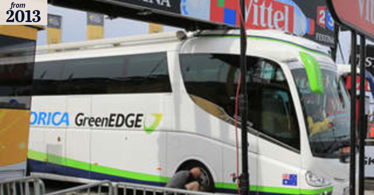 Stuck bus had best Tour view for the worst possible finish