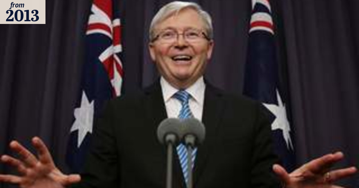 Rudd dumps Gillard's carbon tax