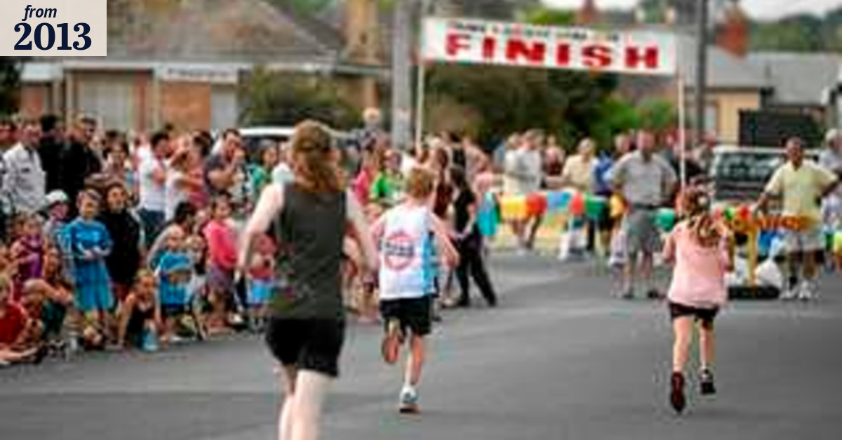 Helping hands across the finish line