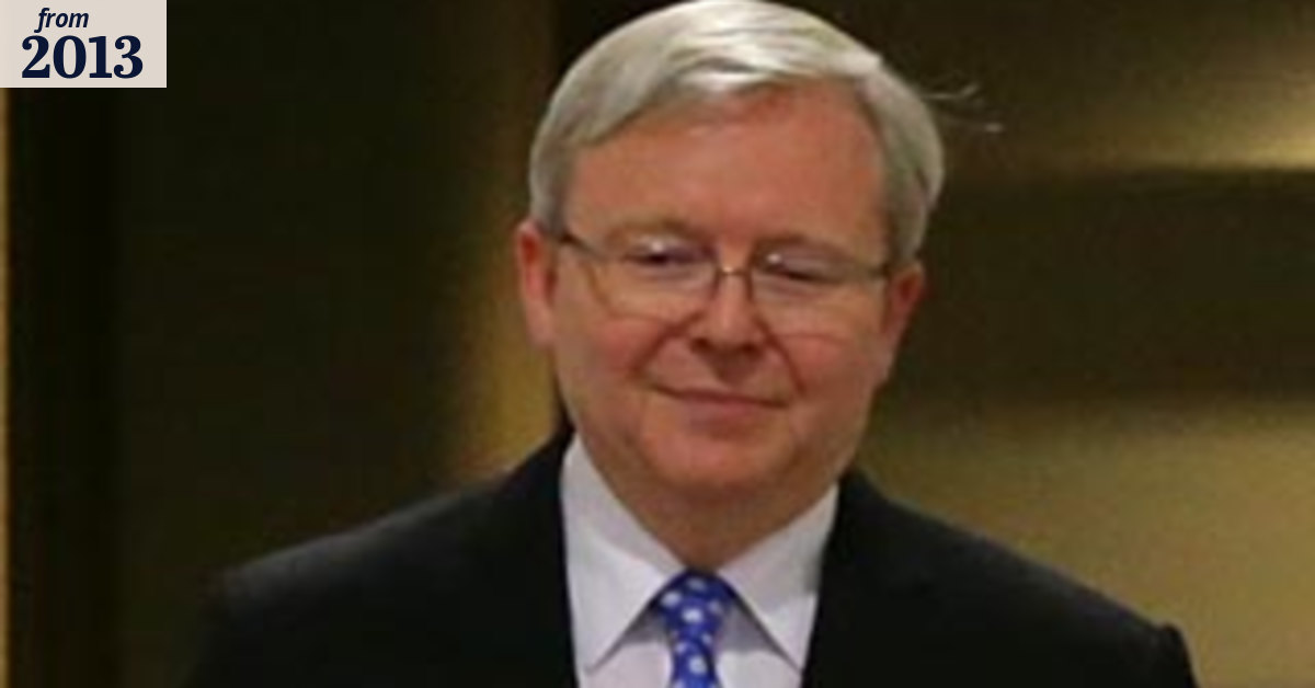 Rudd leads party in deep turmoil