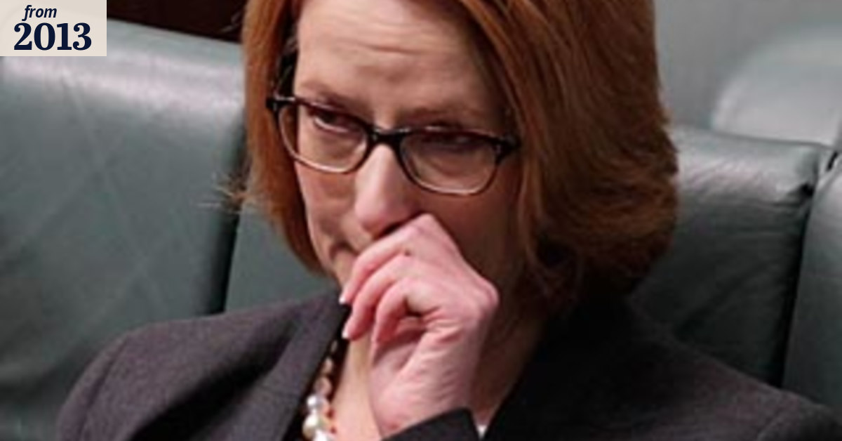 Gillard chokes back tears on NDIS