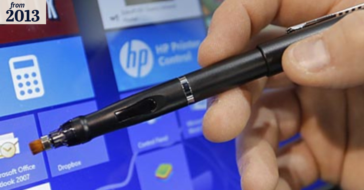 Digital pen has right touch for old screens