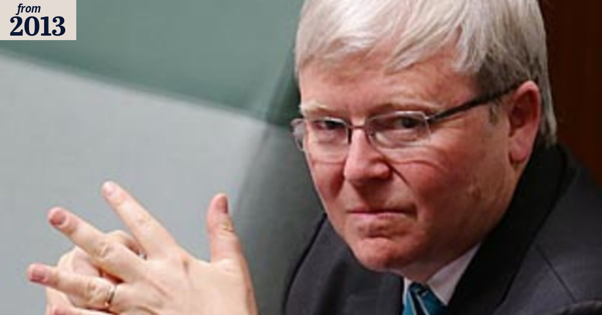Rudd push out of puff, Gillard going nowhere