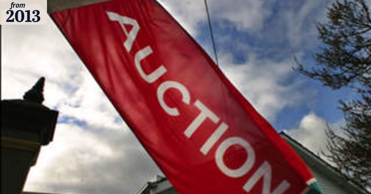 Auction rates signal boom at hand
