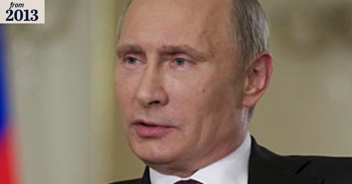 Vladimir Putin demands 'convincing' proof on Syria