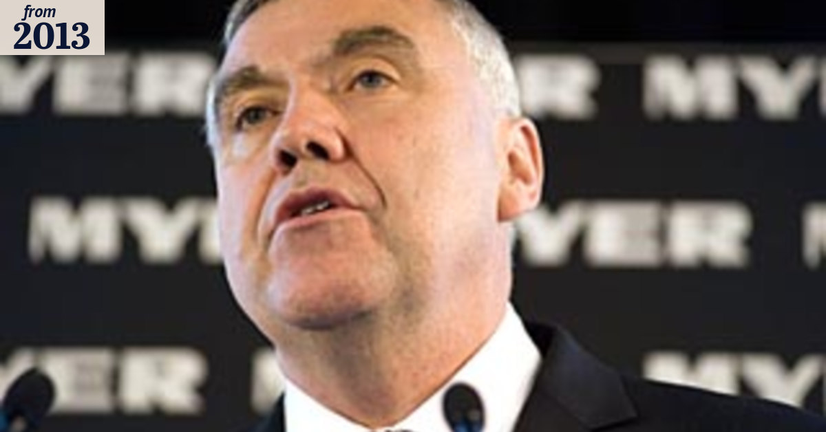 Myer chief in human rights stoush
