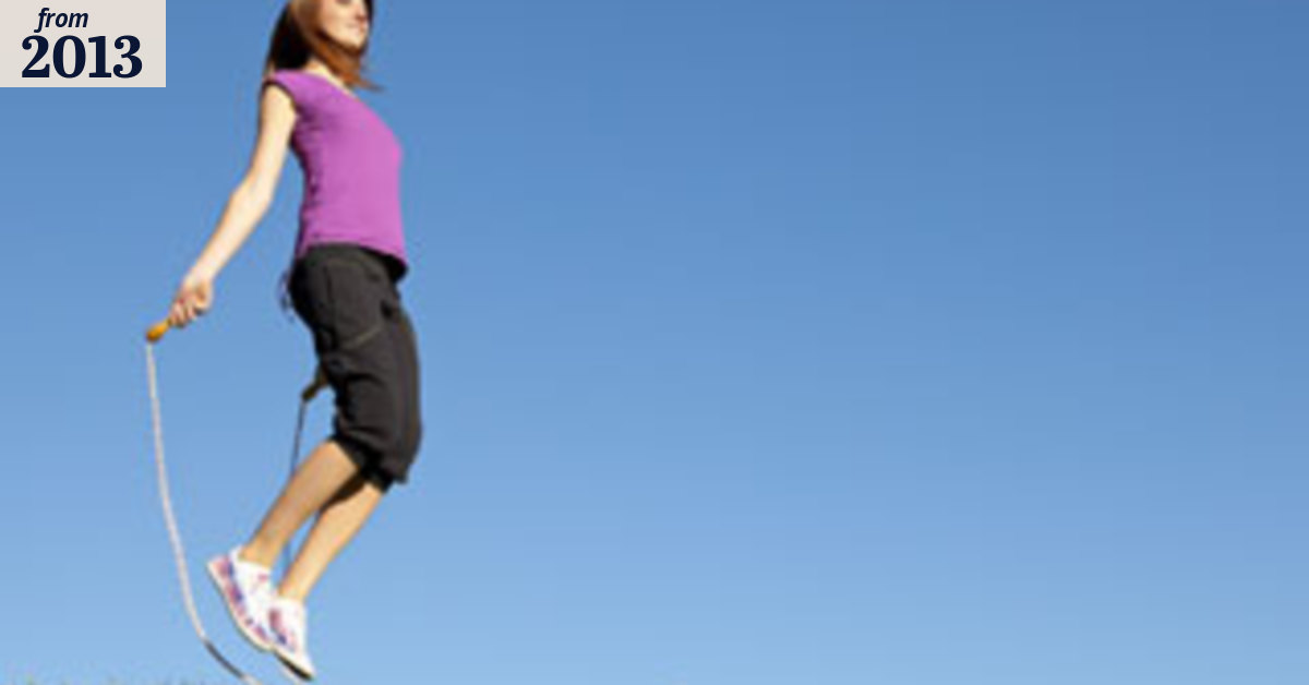 Fitness fad: skipping