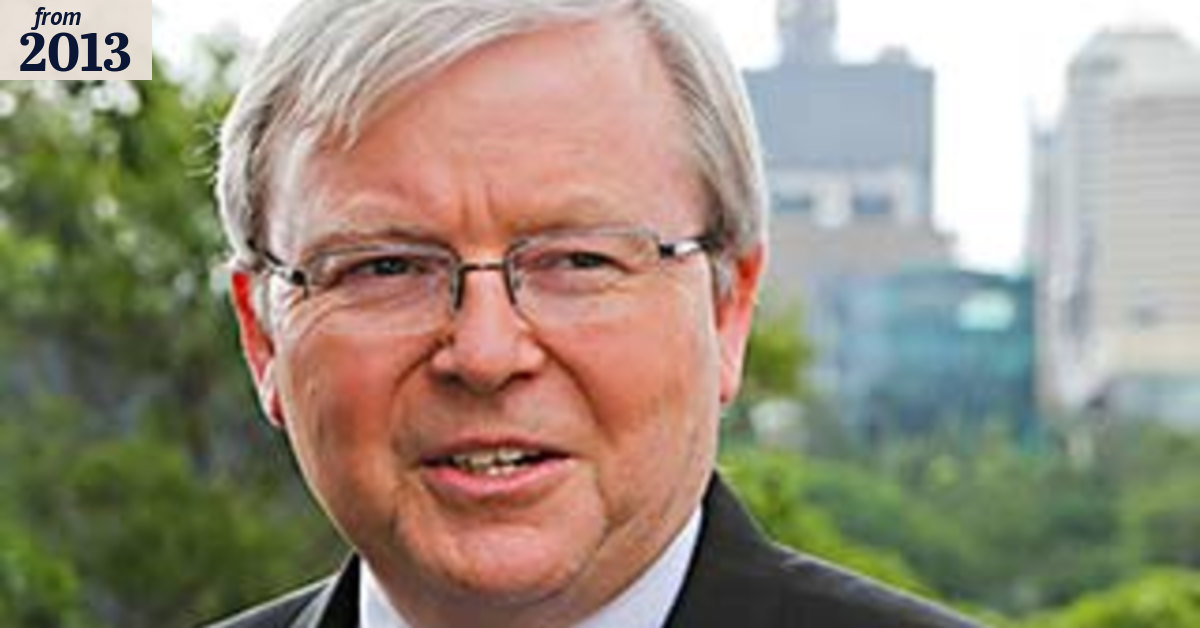 Rudd hoping history will repeat itself