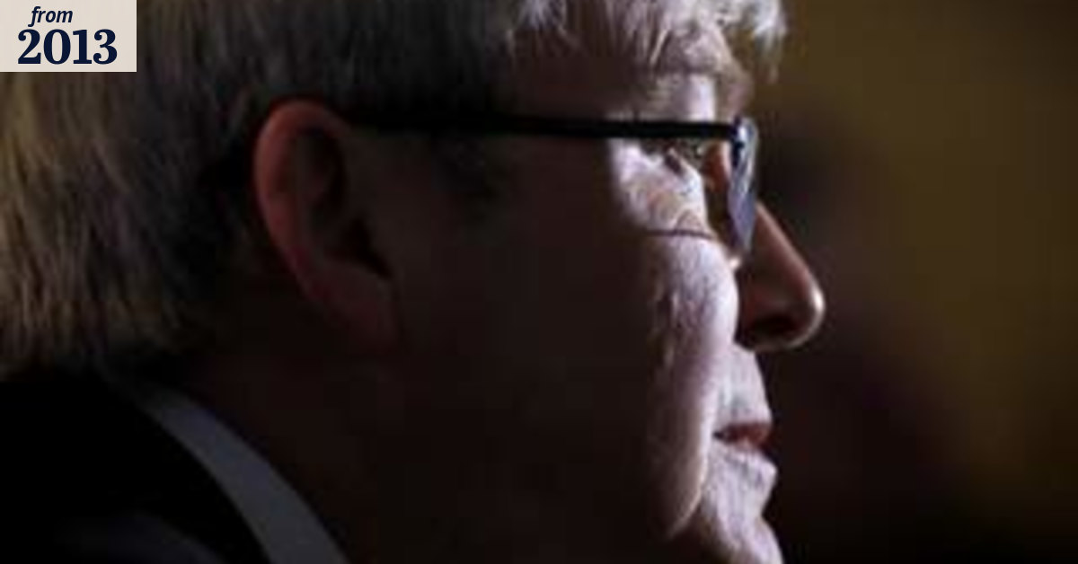 Election may hinge on Rudd's level of genius