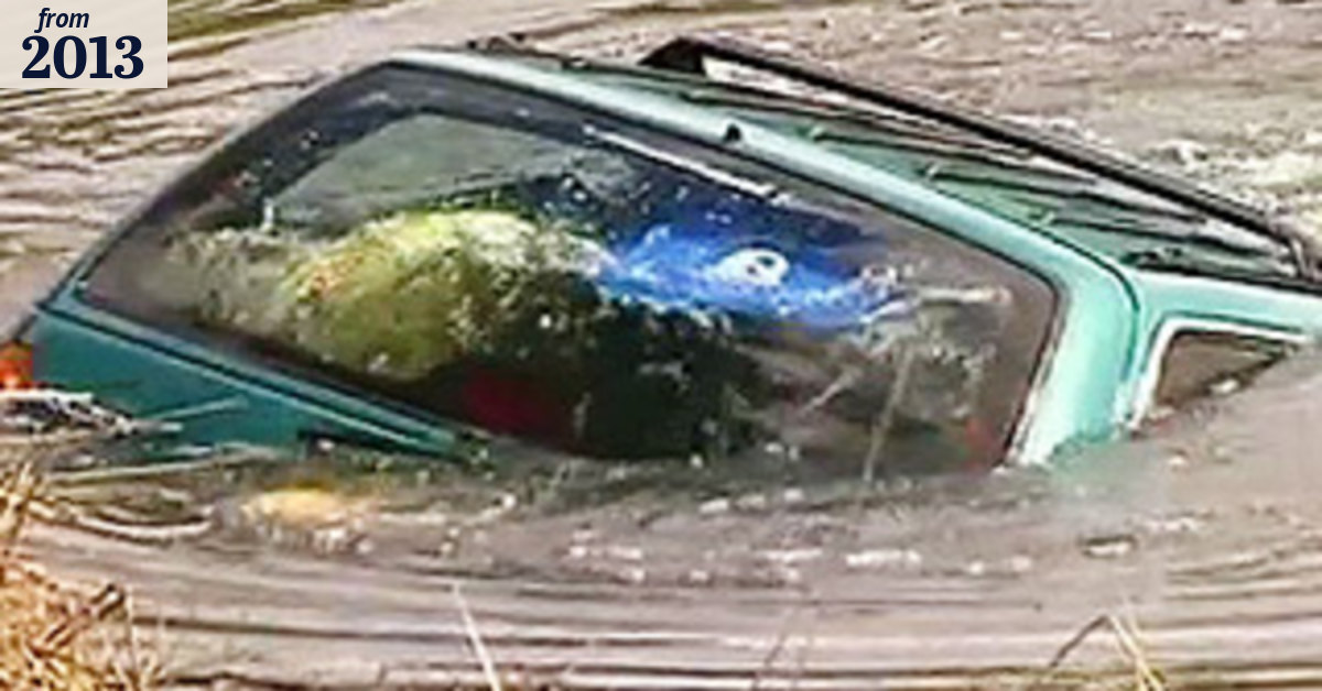 'Hero' students save woman from sinking car