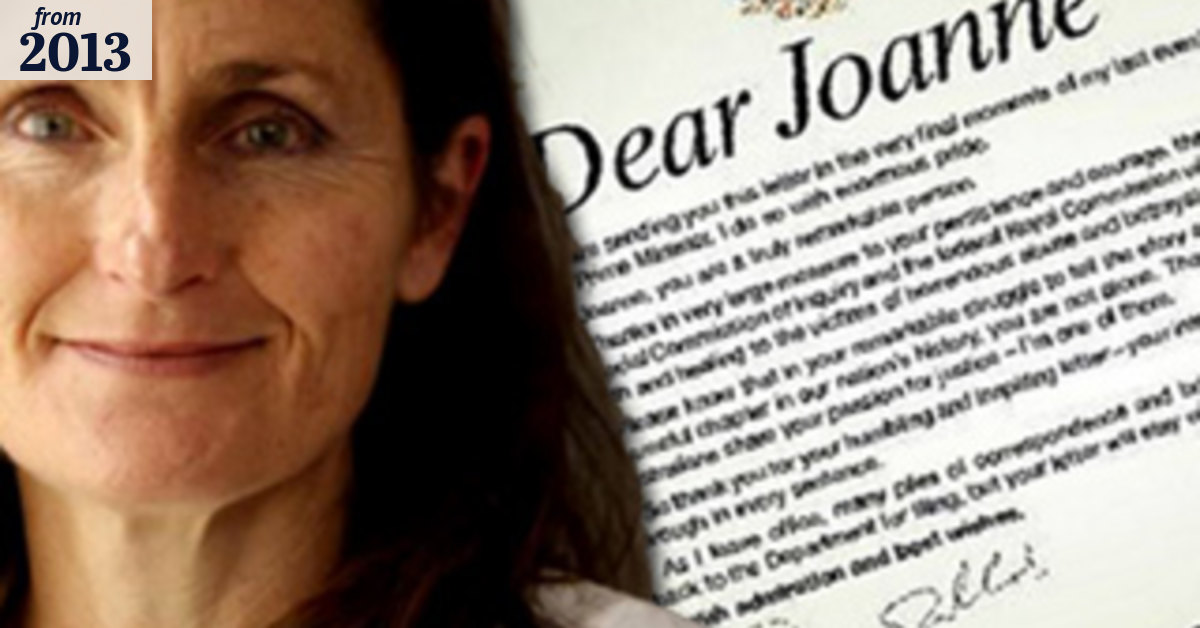 A letter from the Prime Minister