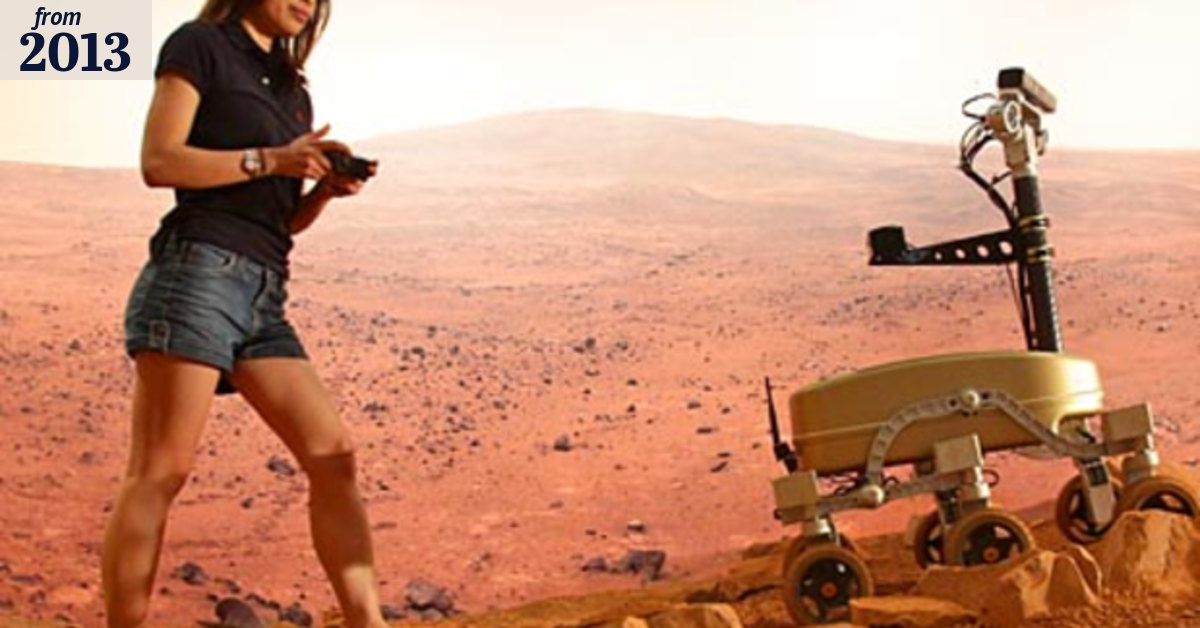 Students take rovers for test drive on museum's red planet