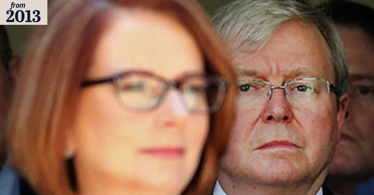 Rudd ponders head-to-head with Gillard