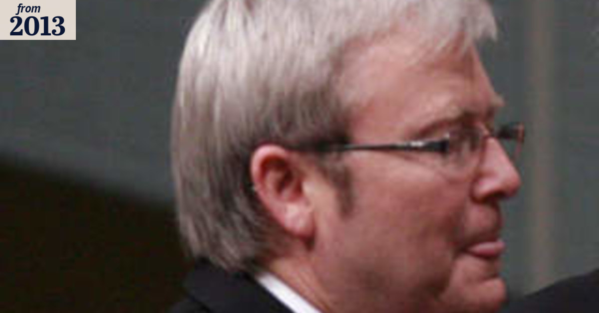 Rudd apology to stolen generations returned