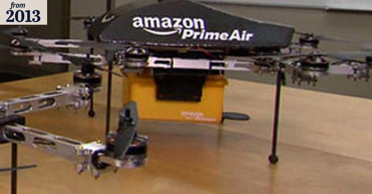 Amazon testing drones for delivery, Jeff Bezos says